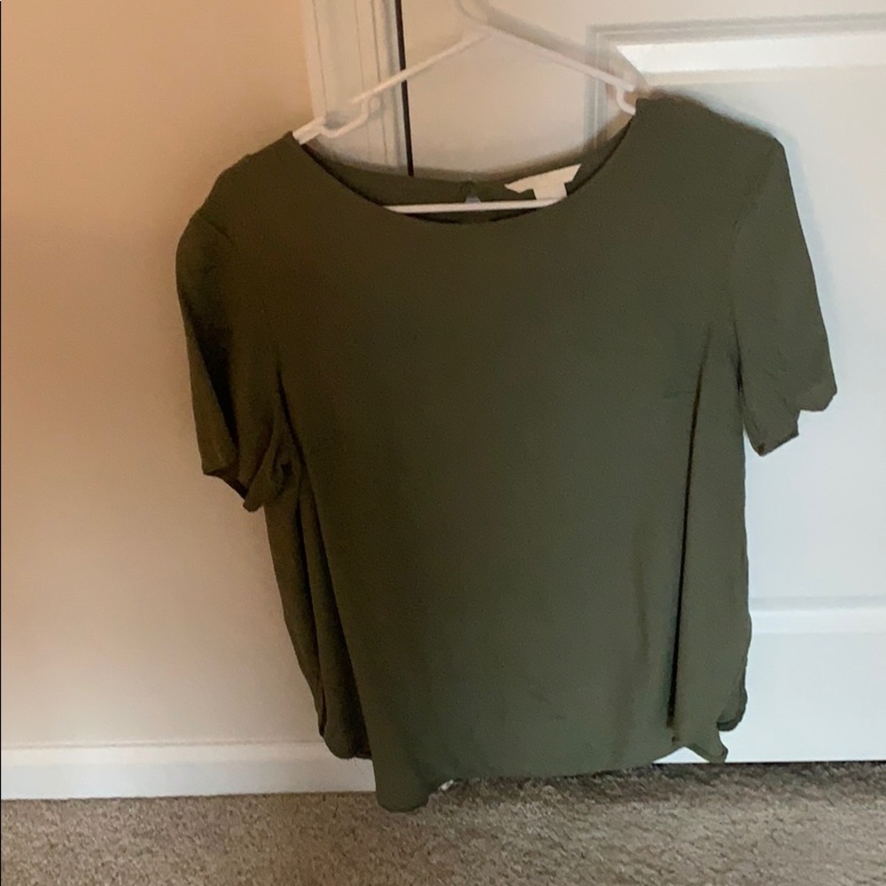 H&M olive green shirt